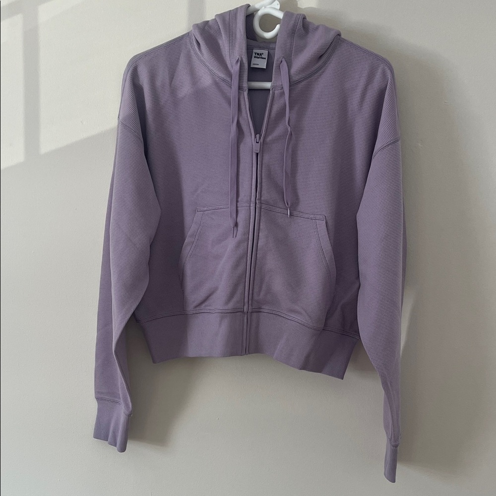 NWT Aritzia Lavender Zip-Up Hoodie Size Small - Picture 4 of 8